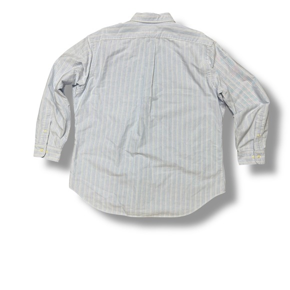 Ralph Lauren Classic‎ Fit Oxford Shirt 16.5 32/33 Blue Stripe Mens Button Down - Picture 2 of 6
